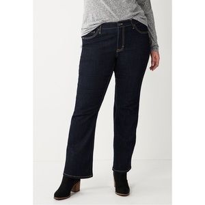 NWT Sonoma Bootcut High-Rise Jeans Blue Size 22W Short